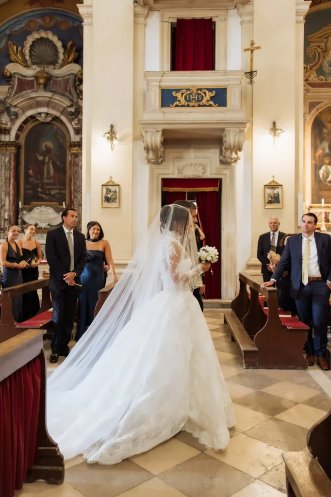 julia jake st ignatius church dubrovnik wedding 18