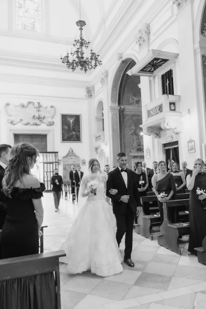 julia jake st ignatius church dubrovnik wedding 21