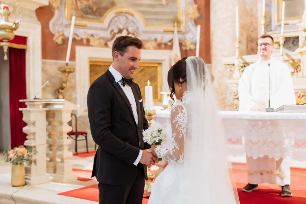 julia jake st ignatius church dubrovnik wedding 31