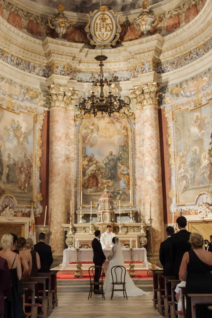 julia jake st ignatius church dubrovnik wedding 33