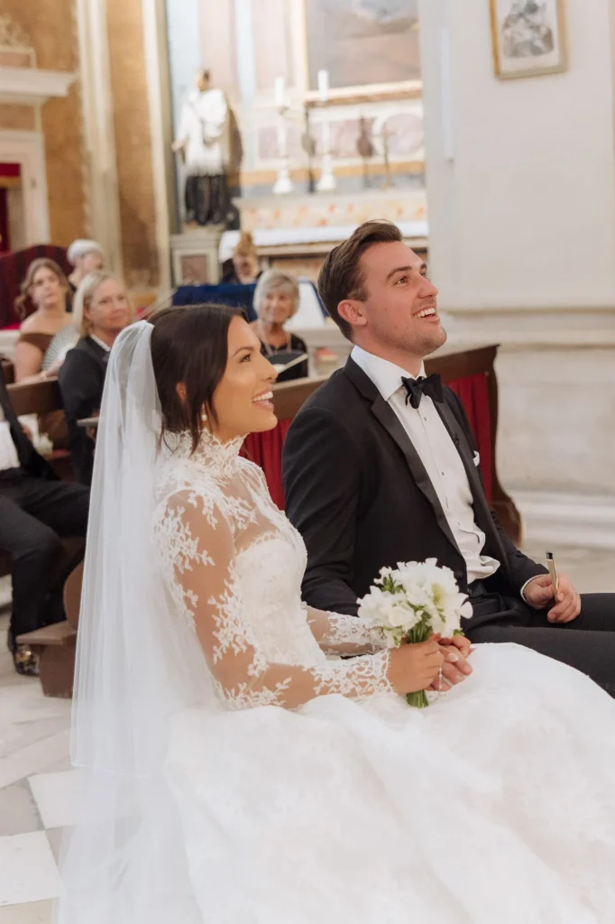 julia jake st ignatius church dubrovnik wedding 46