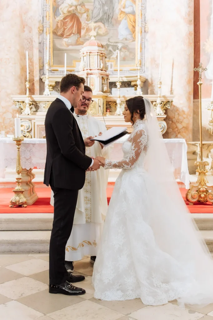 julia jake st ignatius church dubrovnik wedding 53