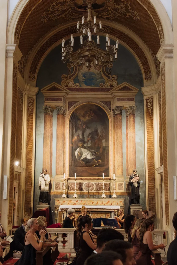 julia jake st ignatius church dubrovnik wedding 86